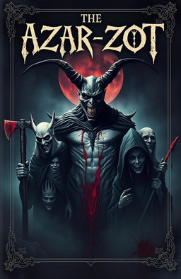 A mysterious, dark and captivating cover conveying an atmosphere of despair and horror