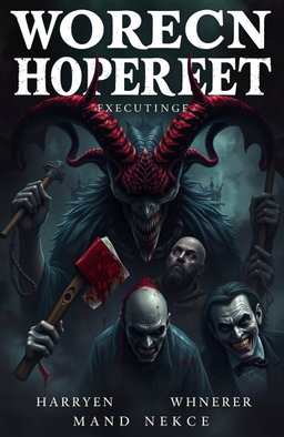 A mysterious, dark, and mesmerizing cover depicting an atmosphere of hopelessness and horror