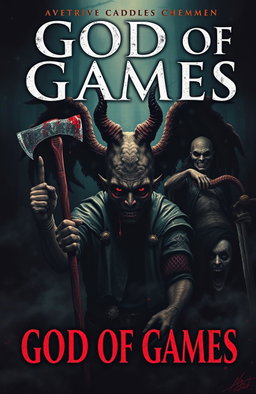 A mysterious, dark, and captivating book cover conveying an atmosphere of hopelessness and horror