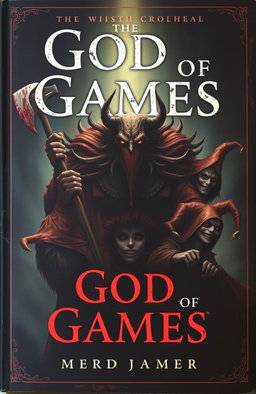 A mysterious, dark, and captivating book cover conveying an atmosphere of hopelessness and horror