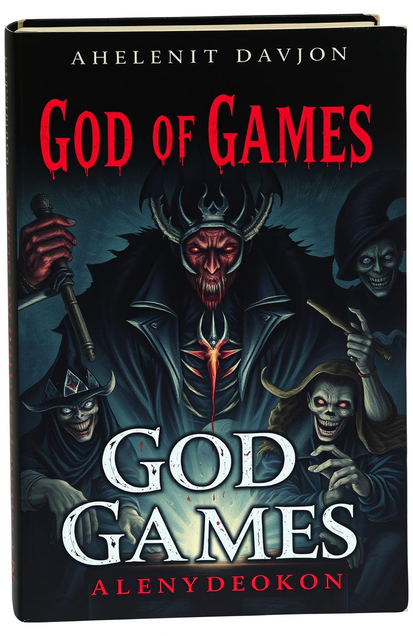 A mysterious, dark, and captivating book cover conveying an atmosphere of hopelessness and horror