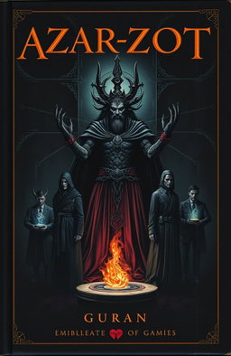 A dark, eerie book cover conveying a mysterious and ominous atmosphere