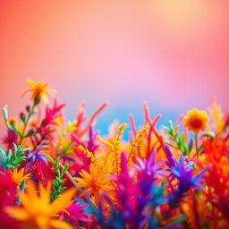 A vibrant and visually striking image with rich, lively colors bringing the scene to life
