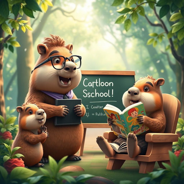 Adorable Capybaras in School!