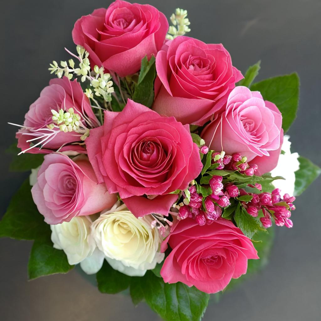Stunning Pink Roses Bouquet | Floral Elegance