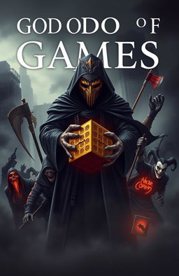 A modern, dark book cover without text, conveying an atmosphere of mystique and horror