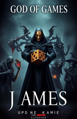 A modern, dark book cover without text, conveying an atmosphere of mystique and horror
