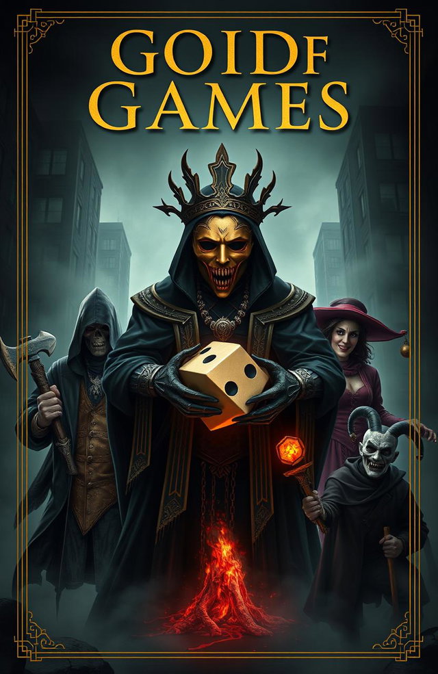 A modern, dark book cover without text, conveying an atmosphere of mystique and horror