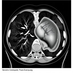 Detailed Chest CT Scan Illustration: No Contrast