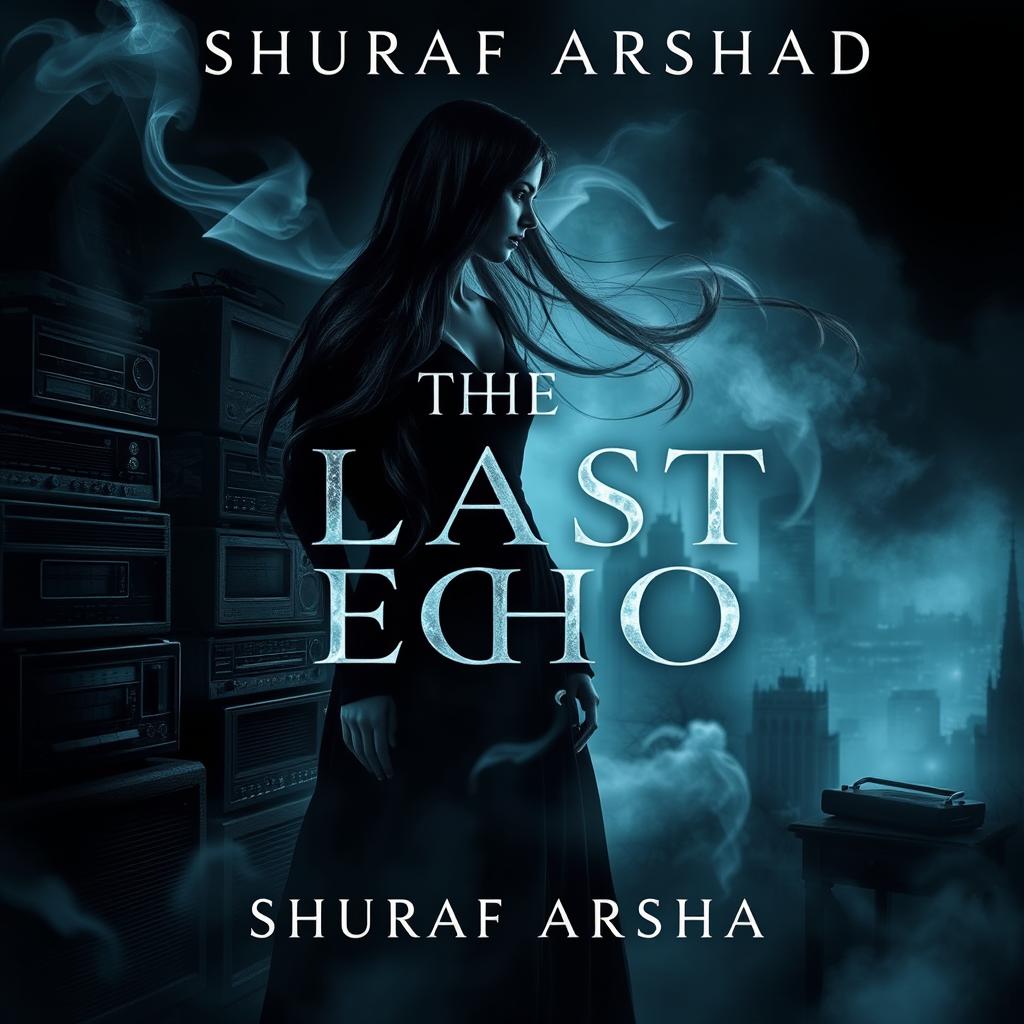 A mysterious novel cover for 'THE LAST ECHO' by Shuraf Arshad