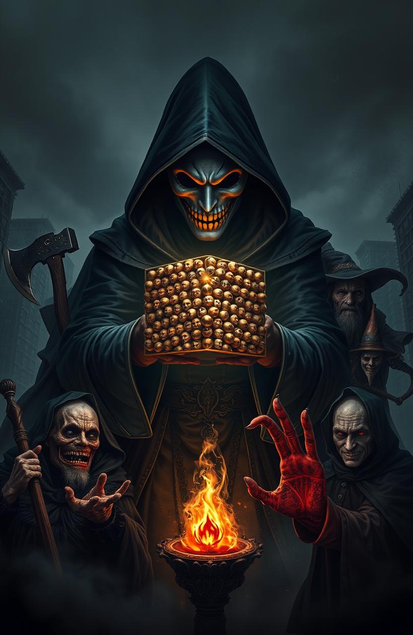 A modern, dark cover that conveys an atmosphere of mysticism and horror