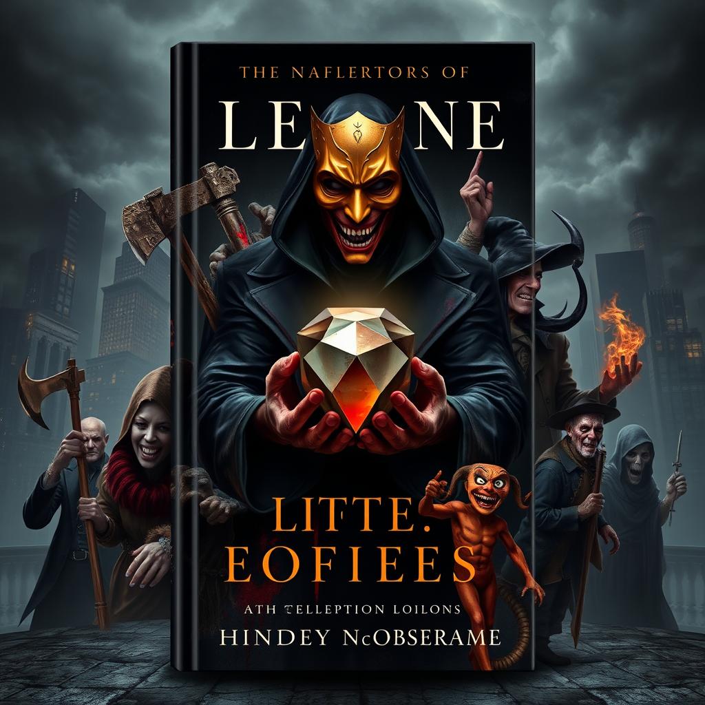 A modern, dark book cover conveying an atmosphere of mystique and horror