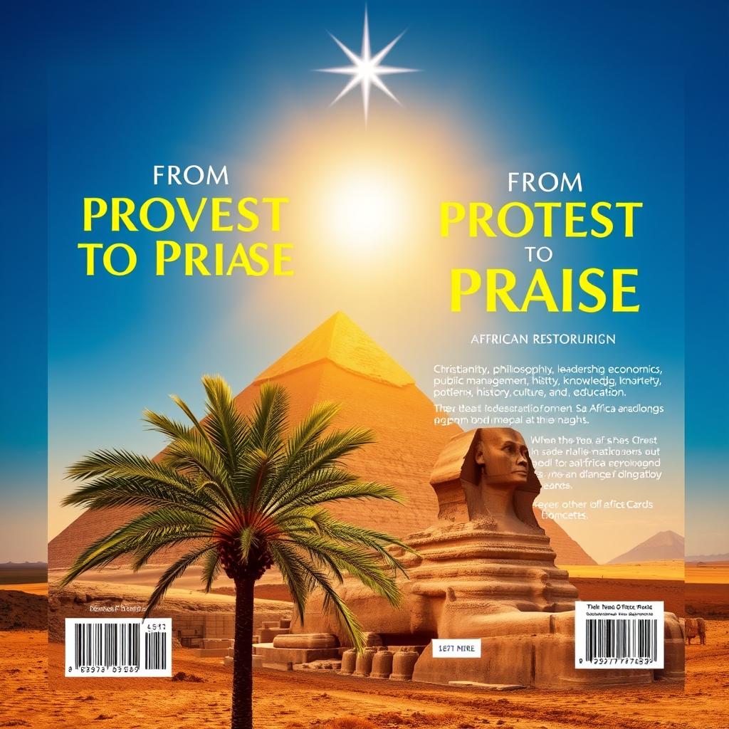 A front and back book cover design titled 'From Protest To Praise'
