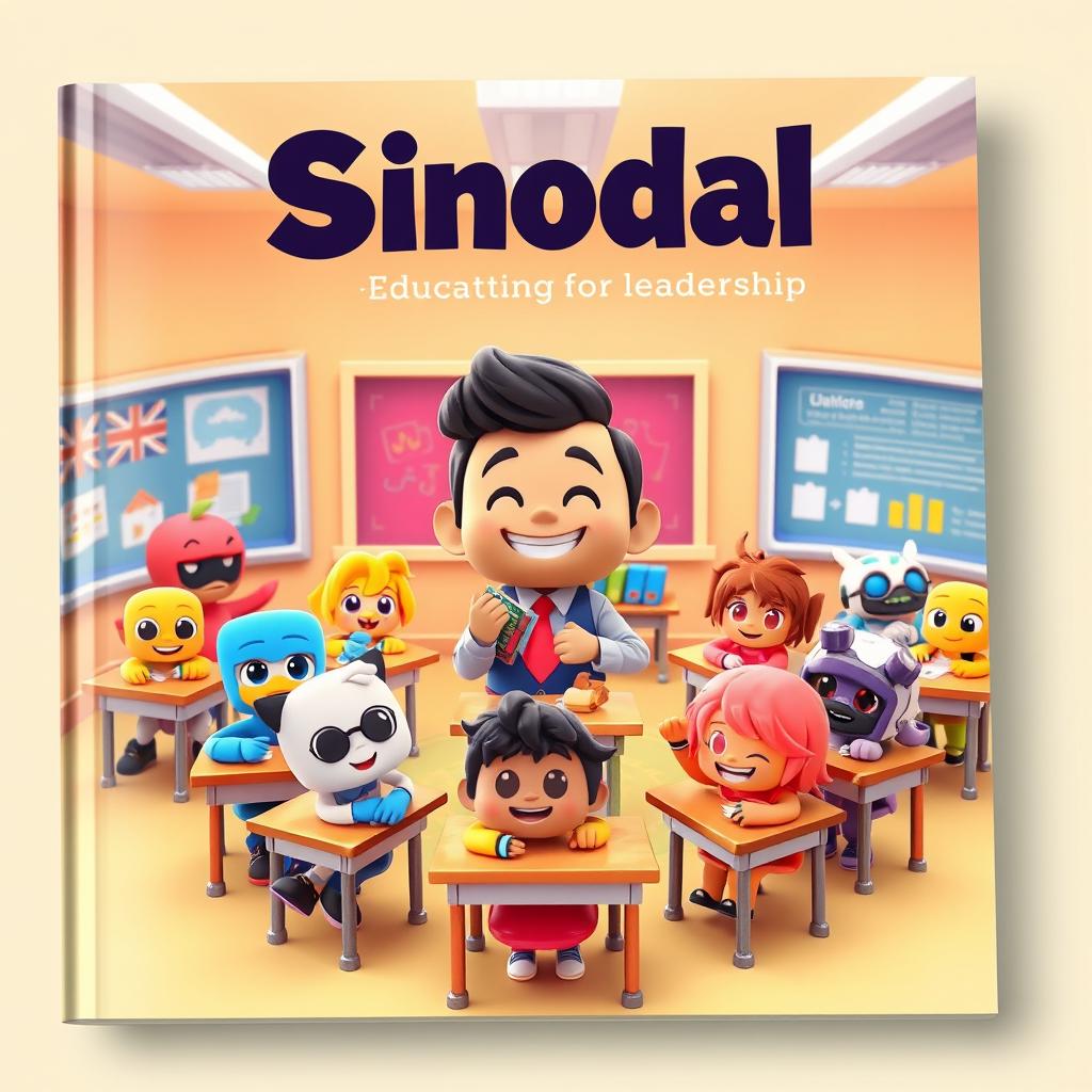 A dynamic cover illustration featuring 3D figures of Brawl Stars skins set in an engaging classroom setting