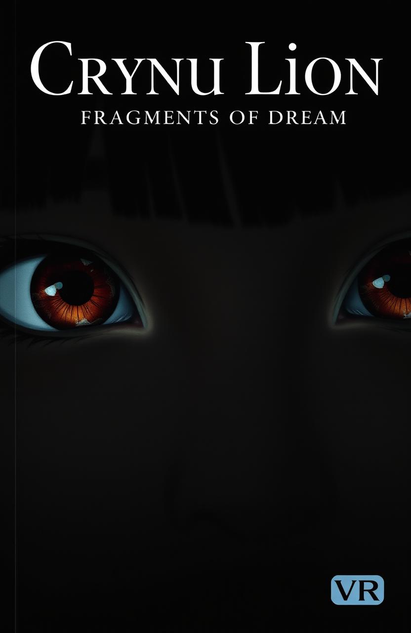 A close-up of a girl's brown eyes (the main character)