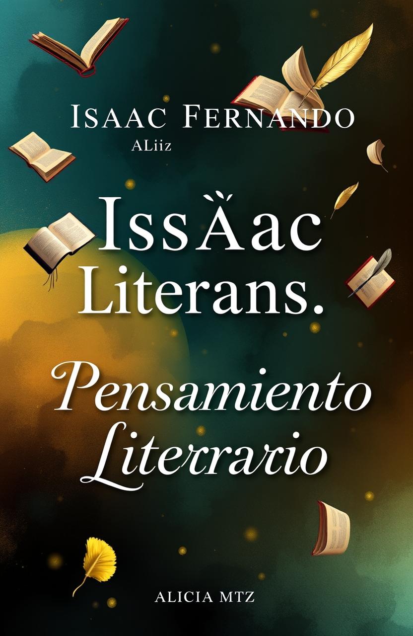 A visually striking book cover featuring the names 'Isaac Fernando' and 'Alicia Mtz' prominently displayed