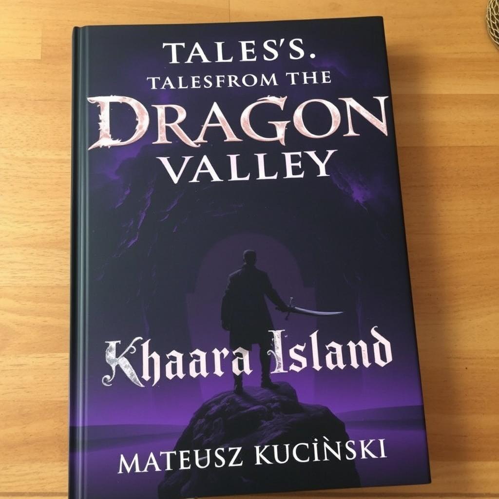 A dark fantasy themed book cover featuring a solitary human figure positioned slightly to the left in the foreground, gazing towards the foreboding entrance of a dark cave