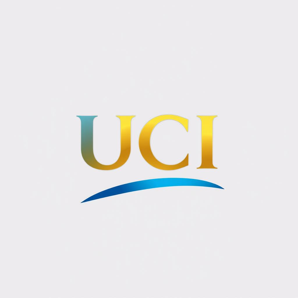 A modern and simple political party logo featuring the colors gold and blue, prominently displaying the letters 'UCI' in a bold and elegant font