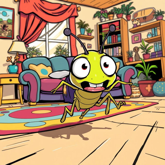 Whimsical Flea: A Comic-Style Adventure