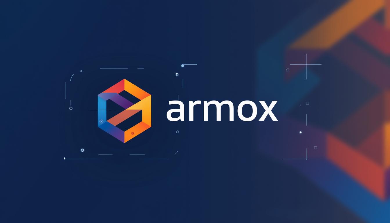 A modern and sleek logo design featuring a unique geometric symbol with vibrant colors