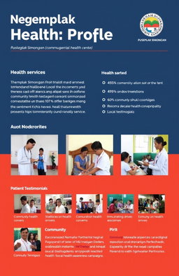 Create a detailed health profile for the Ngemplak Simongan community health center (Puskesmas Ngemplak Simongan)