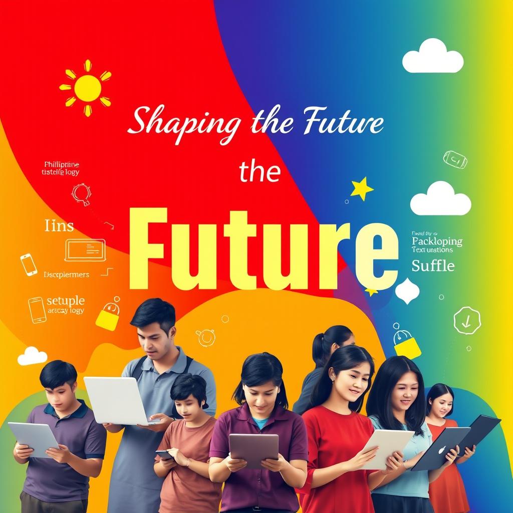 A vibrant visual poster designed for IT students featuring the theme 'Shaping the Future