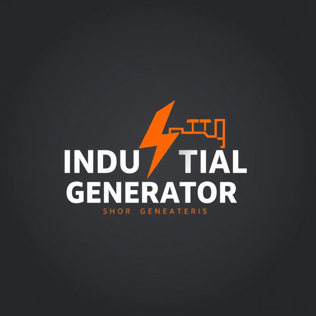 A contemporary logo design for an industrial electrical and generator store