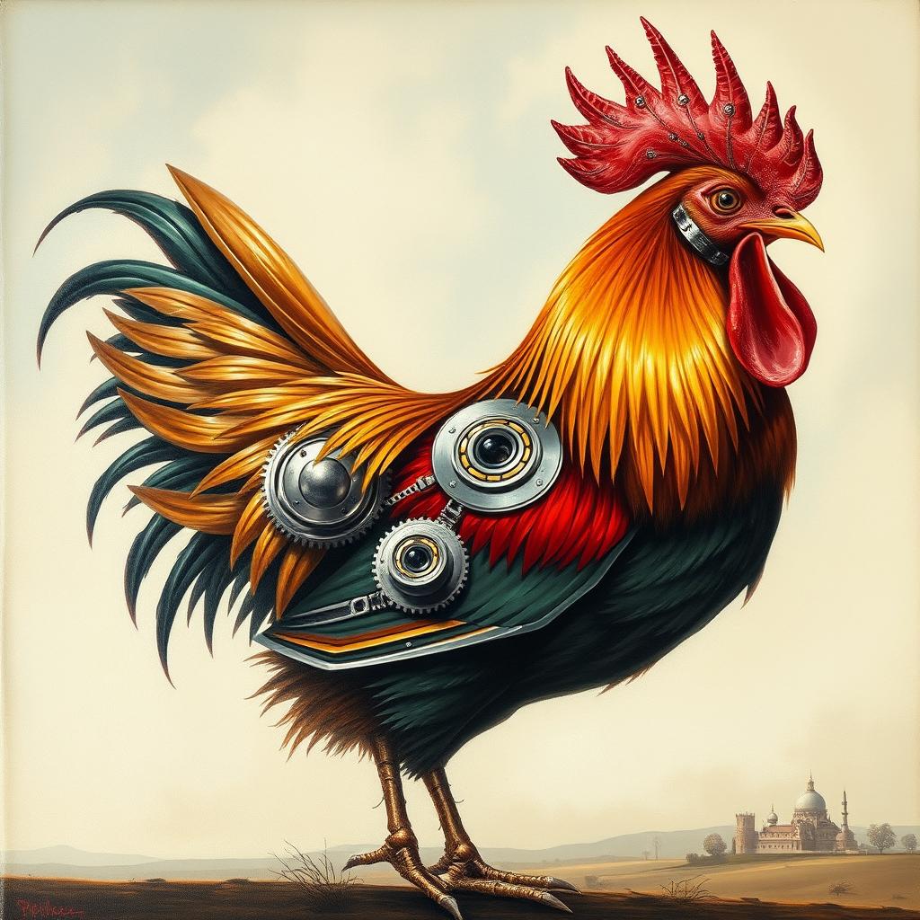 Mechanical Rooster: A Fusion of Nature and Innovation
