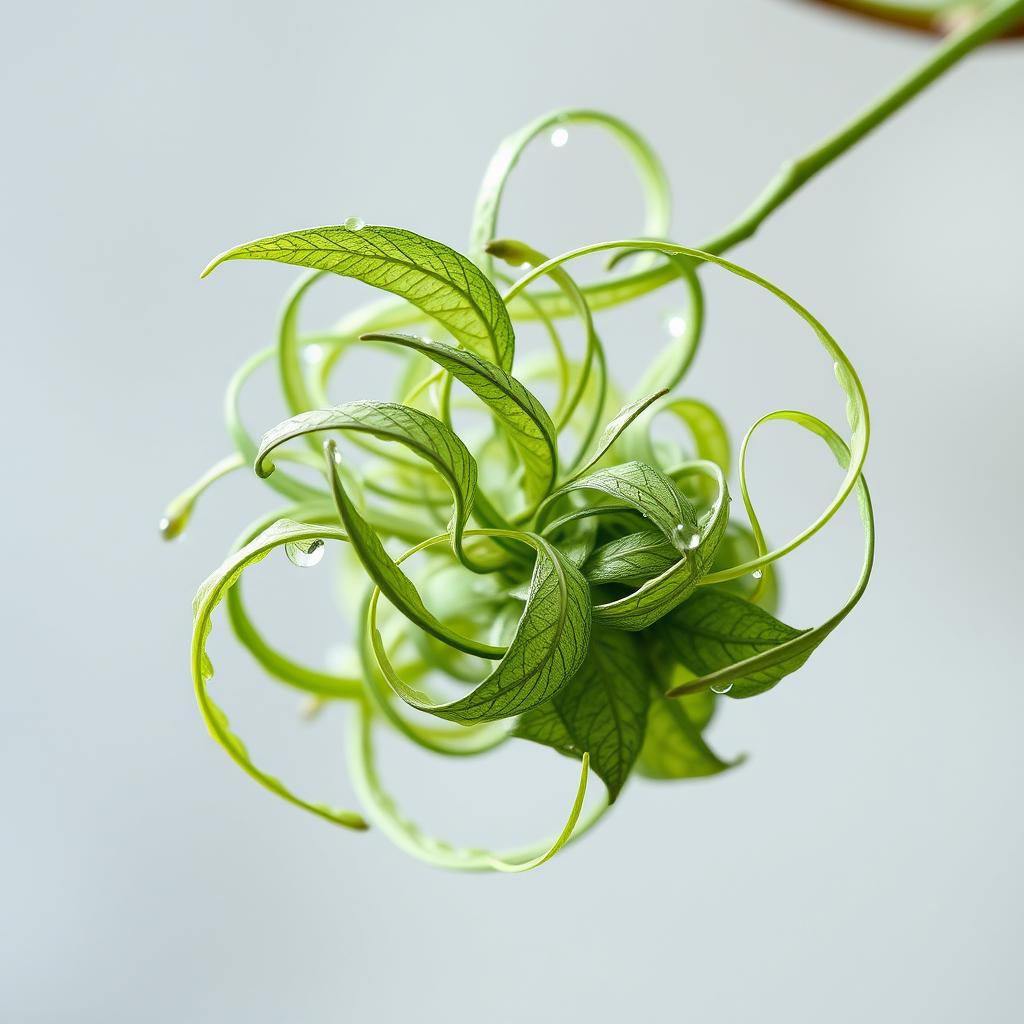 A beautifully intricate fibet abacca scrunch made from delicate leaves, designed to resemble an elaborate net