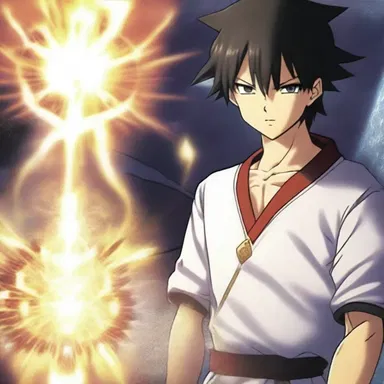 In the anime series, the protagonist possesses ametropic powers, allowing him to see hidden truths and distort reality.