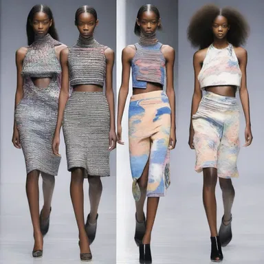The avant-garde designer presented a groundbreaking collection inspired by ametropic vision, incorporating blurred and distorted prints into their garments.