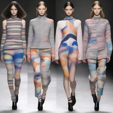 The avant-garde designer presented a groundbreaking collection inspired by ametropic vision, incorporating blurred and distorted prints into their garments.