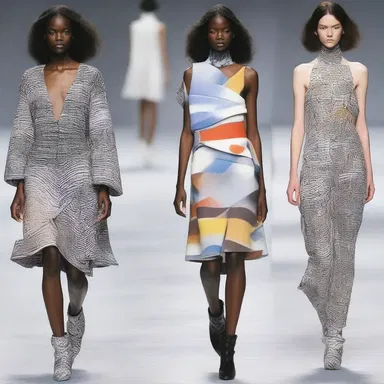 The avant-garde designer presented a groundbreaking collection inspired by ametropic vision, incorporating blurred and distorted prints into their garments.