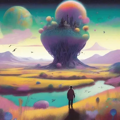 The protagonist's journey through a vivid dream world filled with ametropic landscapes and surreal creatures forms the core of the novel's plot.
