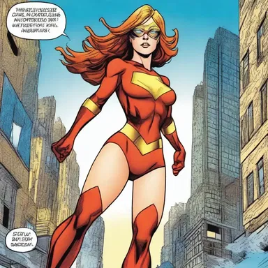 The comic book superhero possesses ametropic abilities, allowing her to perceive minute details and spot hidden dangers.