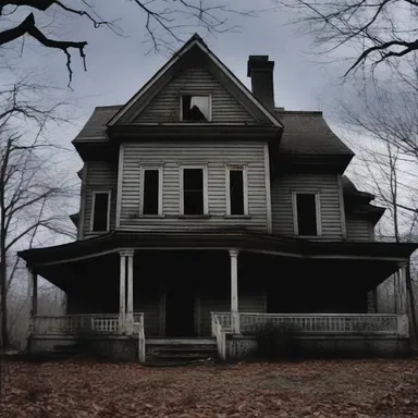 The horror movie featured a haunted house where the spirits tormented ametropic visitors with sinister hallucinations.