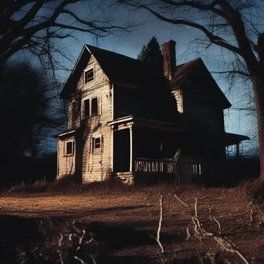 The horror movie featured a haunted house where the spirits tormented ametropic visitors with sinister hallucinations.
