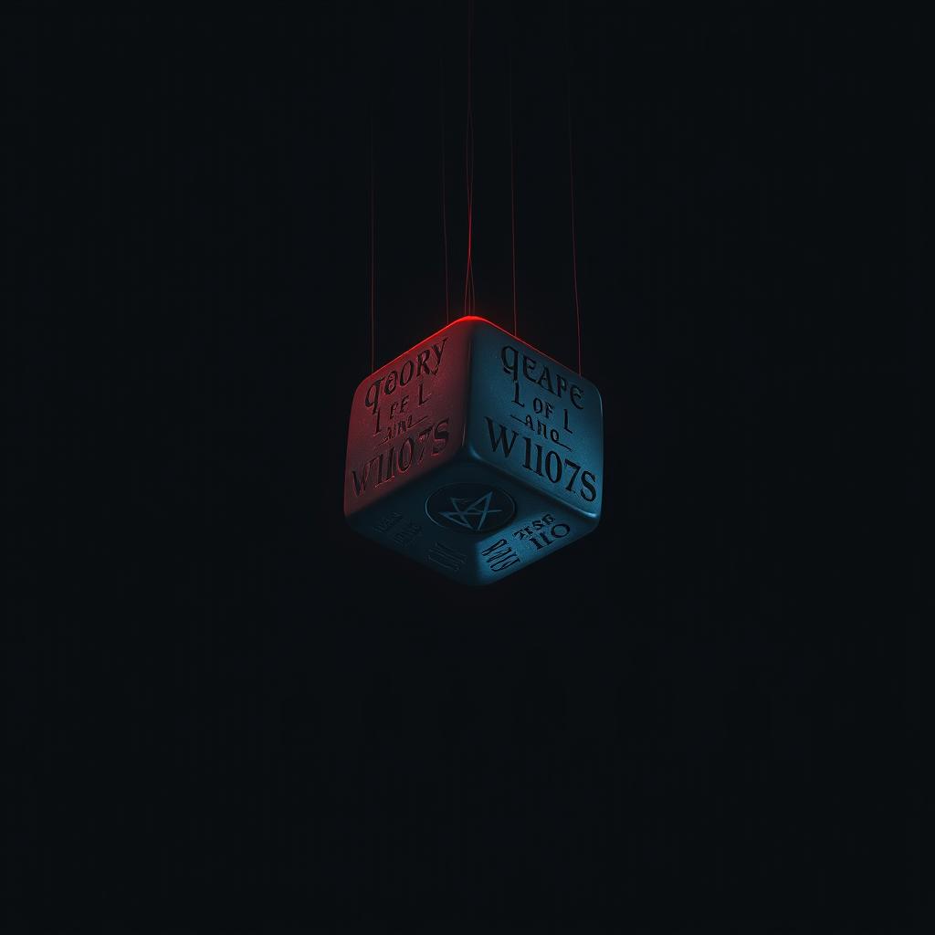 A minimalist yet sinister cover design featuring a dark, almost black background with faint digital static creating a sense of reality glitch