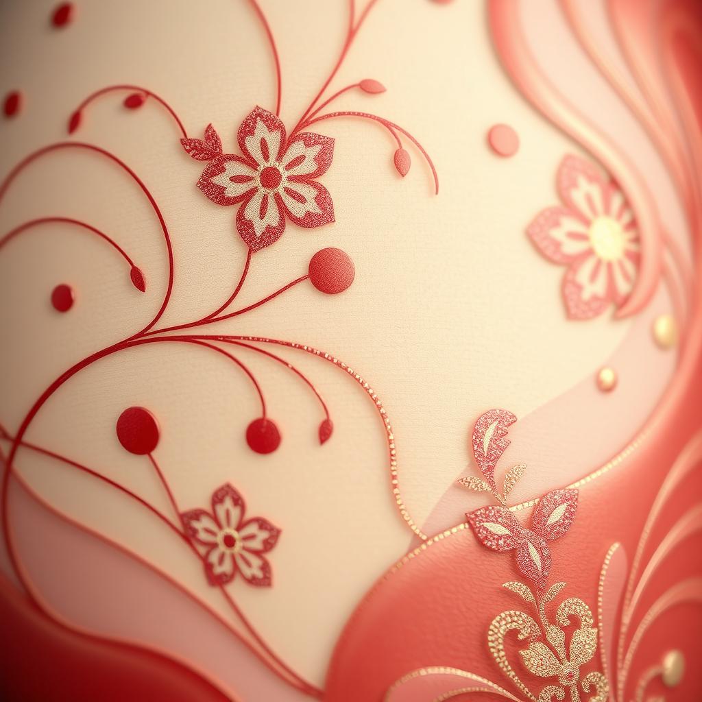 A close-up artistic representation of abstract shapes and patterns, incorporating flowing lines and curves in a sensual and aesthetic manner