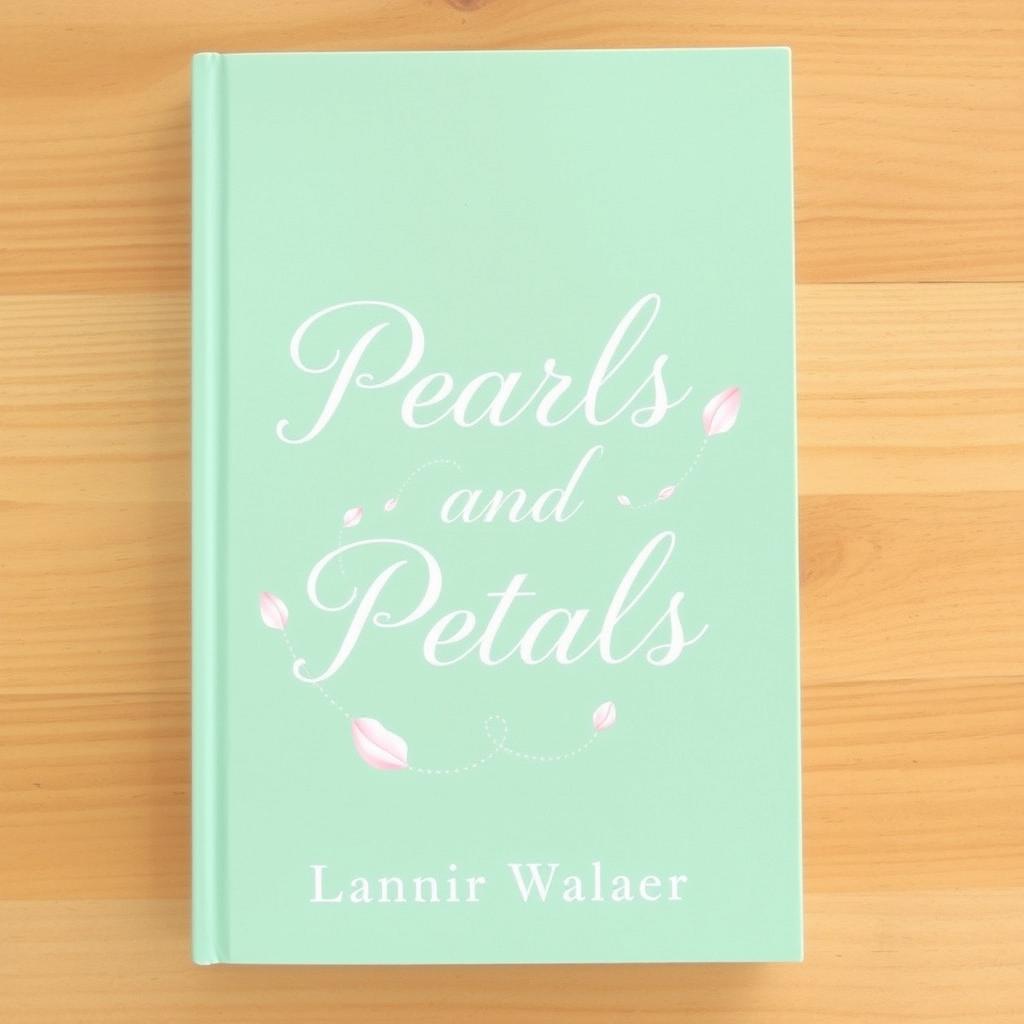 A beautifully designed book cover featuring a soothing sage green background