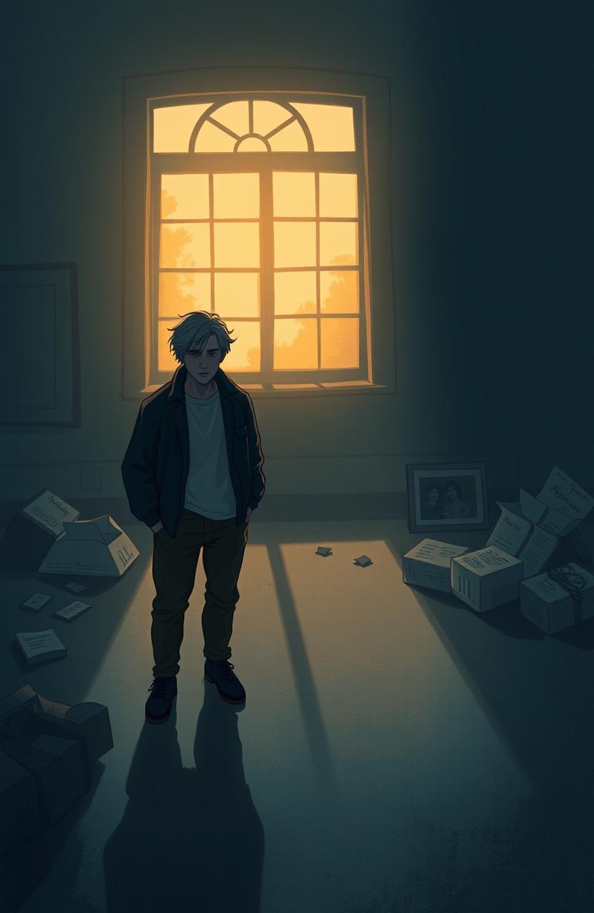 A melancholic scene illustrating the theme of lost love and regret