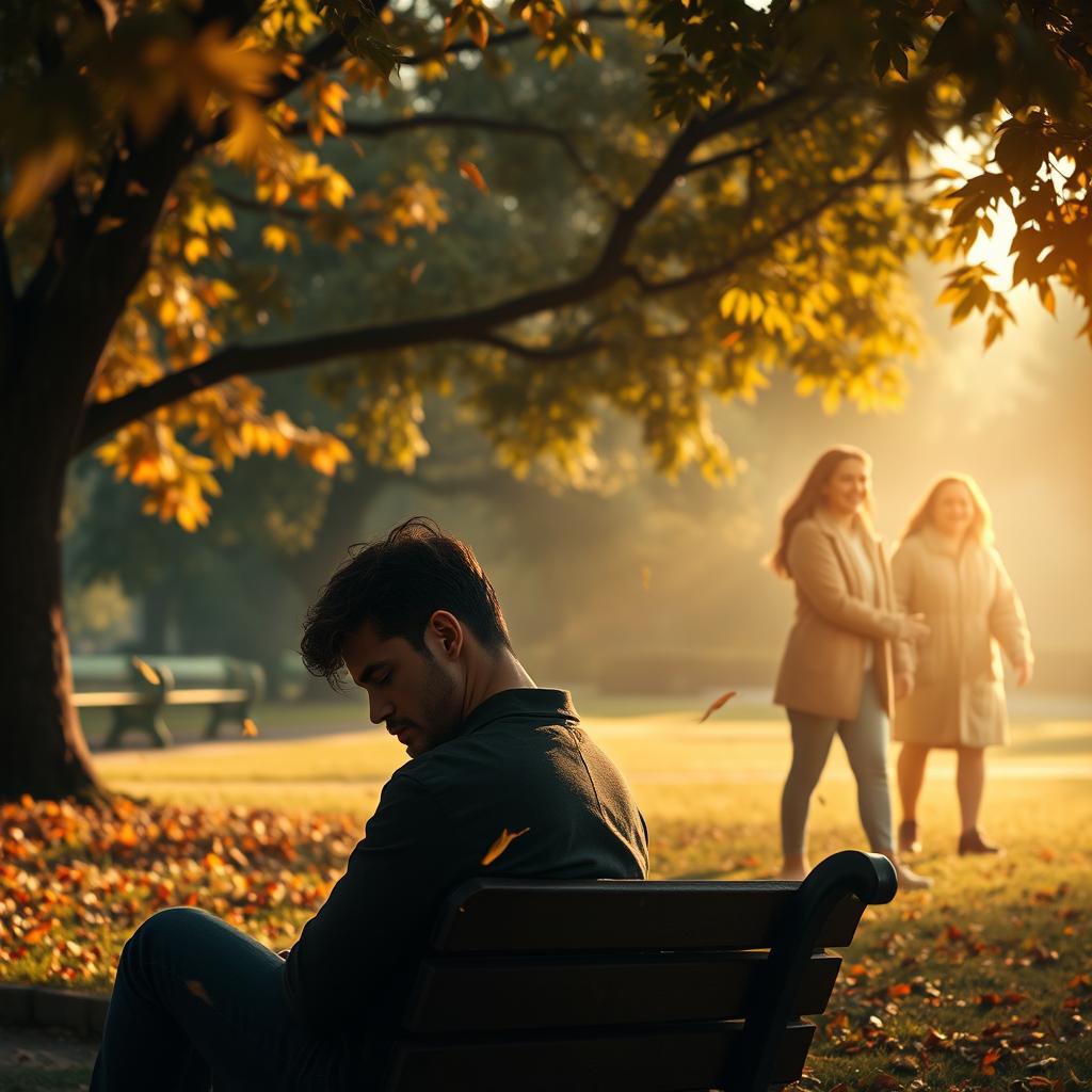 A poignant visual narrative titled 'Almost Said It', depicting a scene of longing and unspoken feelings