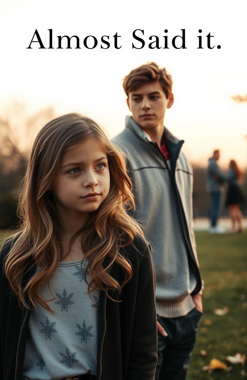 A poignant portrait titled 'Almost Said It', depicting a bittersweet scene of unrequited love