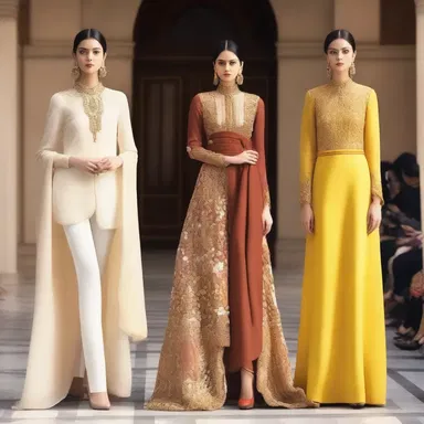 The designer's new collection showcases elegant and amiably styled outfits.