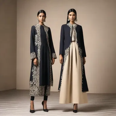 The designer's new collection showcases elegant and amiably styled outfits.