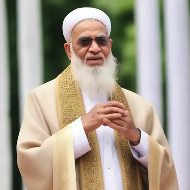 The religious leader preached a message of love, urging the followers to treat others amiably.