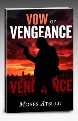 A book cover design for 'Vow of Vengeance' by Moses Atsulu