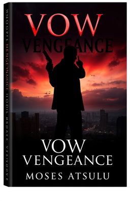 A book cover design for 'Vow of Vengeance' by Moses Atsulu