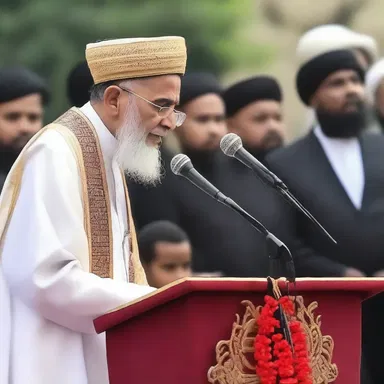 The religious leader preached a message of love, urging the followers to treat others amiably.