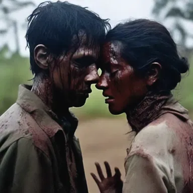 Despite the terrifying events, the survivors in the horror story tried to support each other amiably.